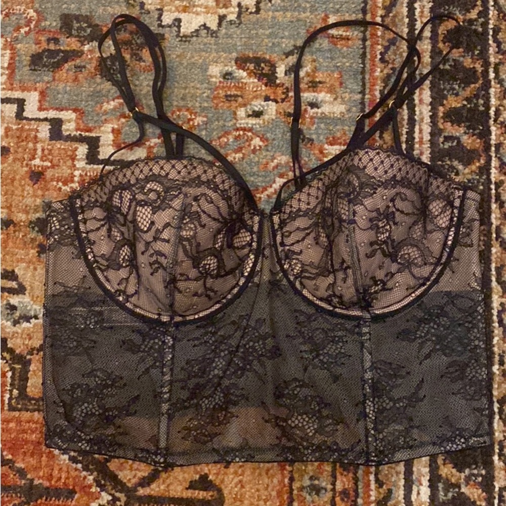 Victoria Secret black lace bra